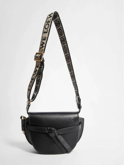 Mini Gate Dual Soft Calfskin Cross Bag Black - LOEWE - BALAAN 2