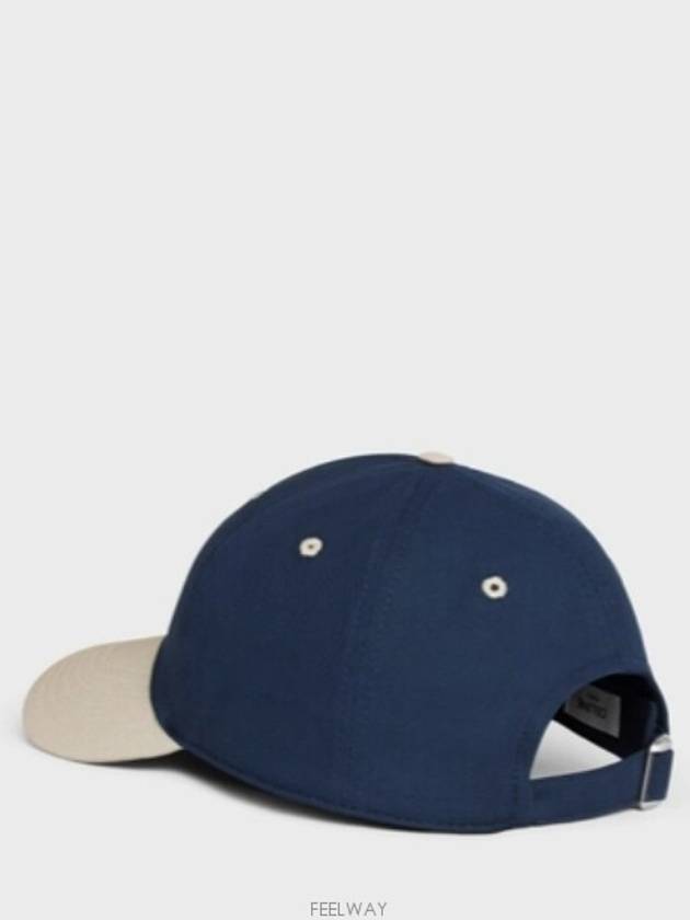 C Initial Ball Cap Navy Beige - CELINE - BALAAN 6