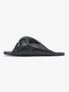 Drapy Flat Slippers Black - BALENCIAGA - BALAAN 2