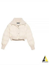 La Doudoune Caraco Ribbed Puffer Crop Padded Jacket Off-White - JACQUEMUS - BALAAN 2