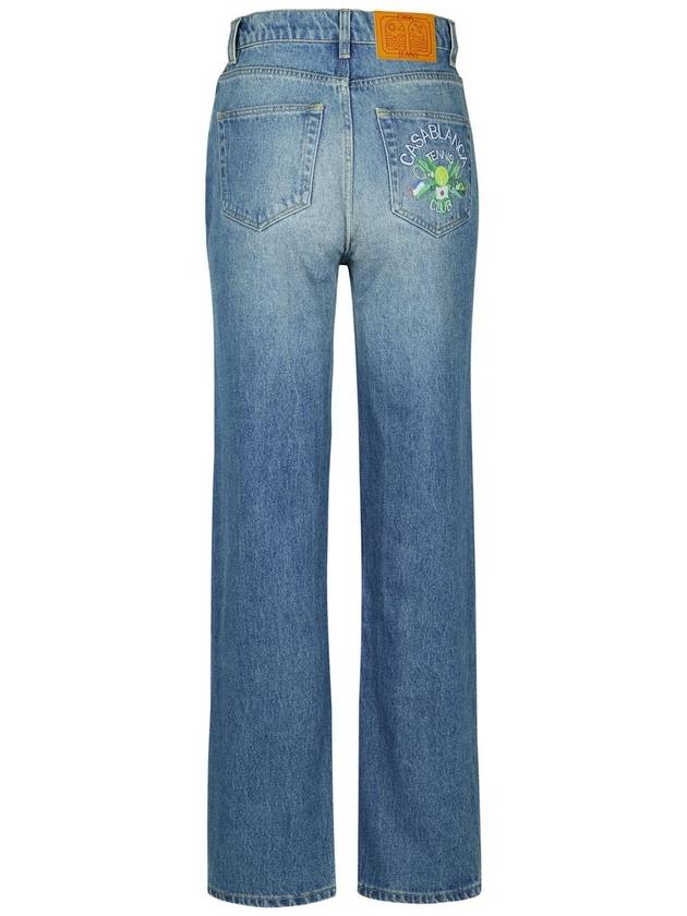 Casablanca Light Blue Denim Cotton Jeans - CASABLANCA - BALAAN 3