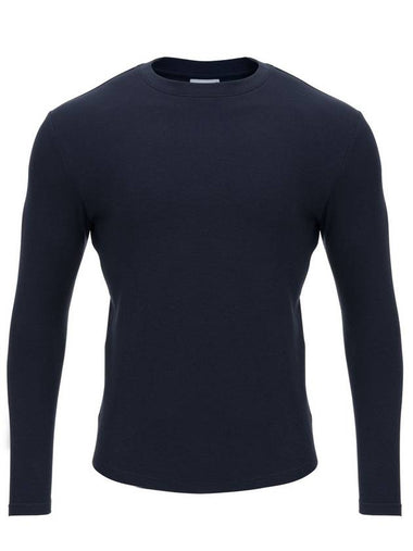 Men's Muscle Fit Plain Long Sleeve T-Shirt Navy - MAVRK - BALAAN 1