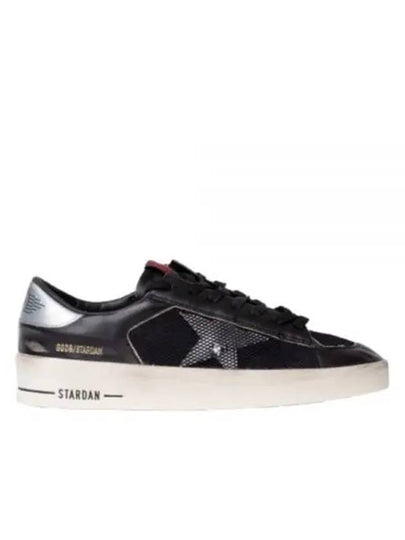 Stardan Suede Nappa Low Top Sneakers Black Silver - GOLDEN GOOSE - BALAAN 2