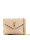 Bronze Monogram Loulou Matelasse Y Leather Small Shoulder Bag Beige - SAINT LAURENT - BALAAN 2