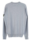 Logo Wappen Knit Top Grey - STONE ISLAND - BALAAN 3