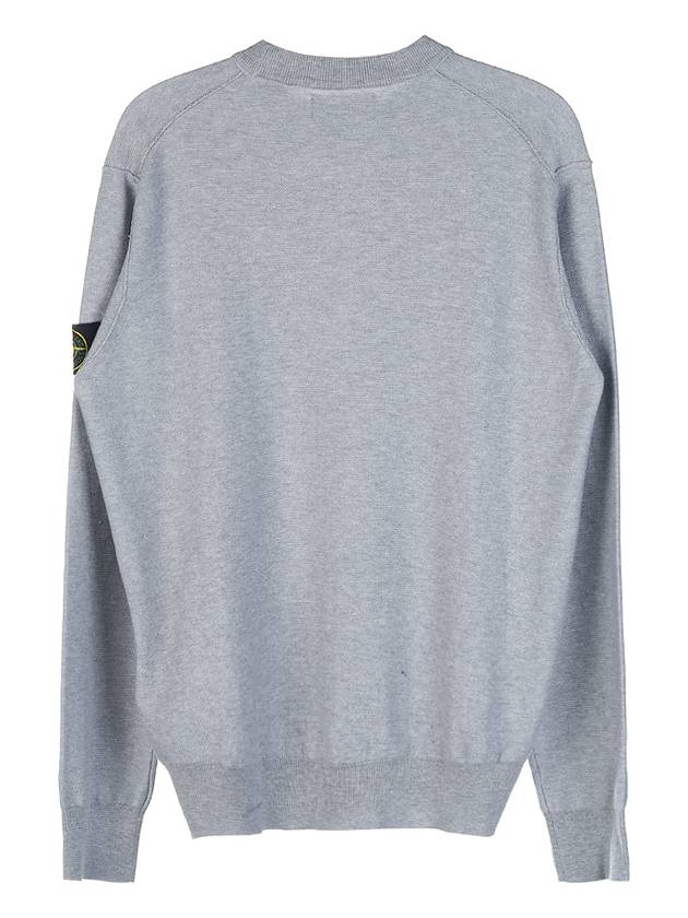 Logo Wappen Knit Top Grey - STONE ISLAND - BALAAN 3