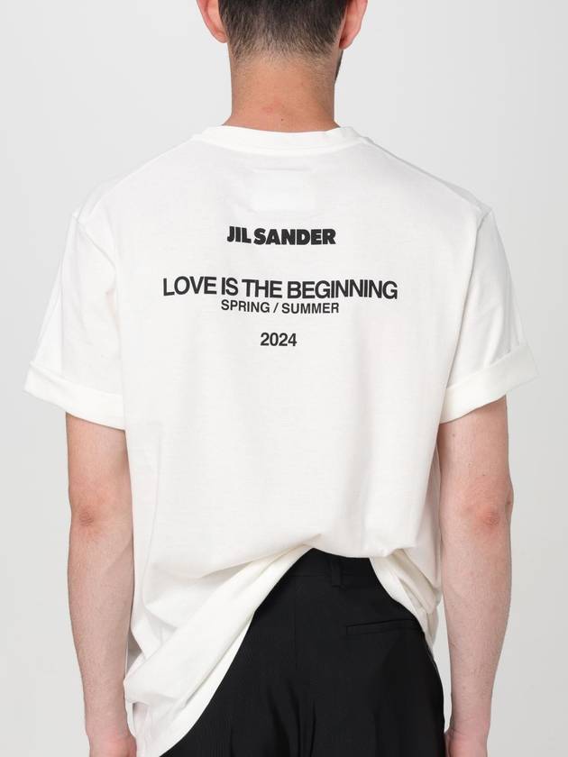 T-shirt con logo posteriore Jil Sander - JIL SANDER - BALAAN 5