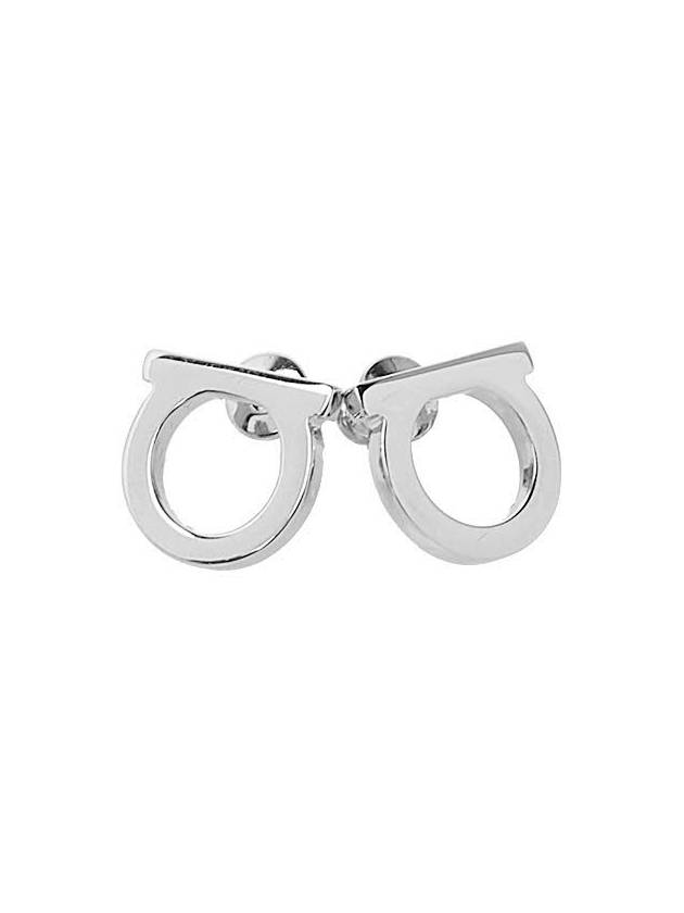 Gancini Earrings Silver - SALVATORE FERRAGAMO - BALAAN 2