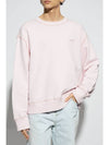 Embroided Logo Sweatshirt Pink - AMI - BALAAN 3