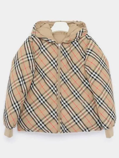 Kids Reversible Check Padded Sand - BURBERRY - BALAAN 2