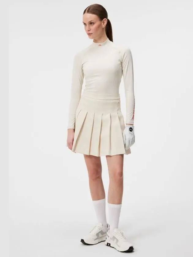 Adina Pleated Skirt Almond Milk - J.LINDEBERG - BALAAN 4