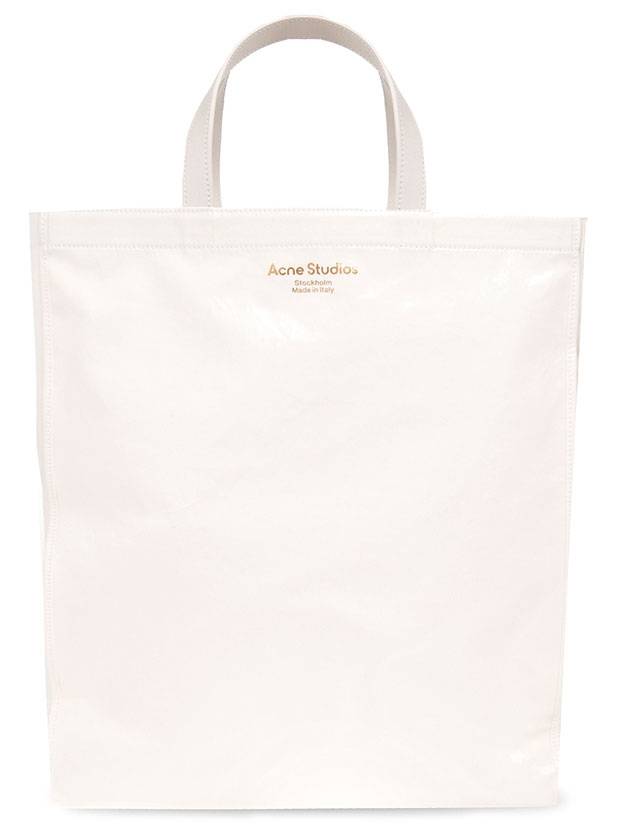 Shinny Tote Bag White - ACNE STUDIOS - BALAAN 1