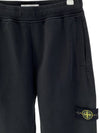 Signature Wappen Patch Cotton Exhaust Pants Black - STONE ISLAND - BALAAN 3