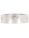 Numerical Logo Engraved Ring Silver - MAISON MARGIELA - BALAAN 3