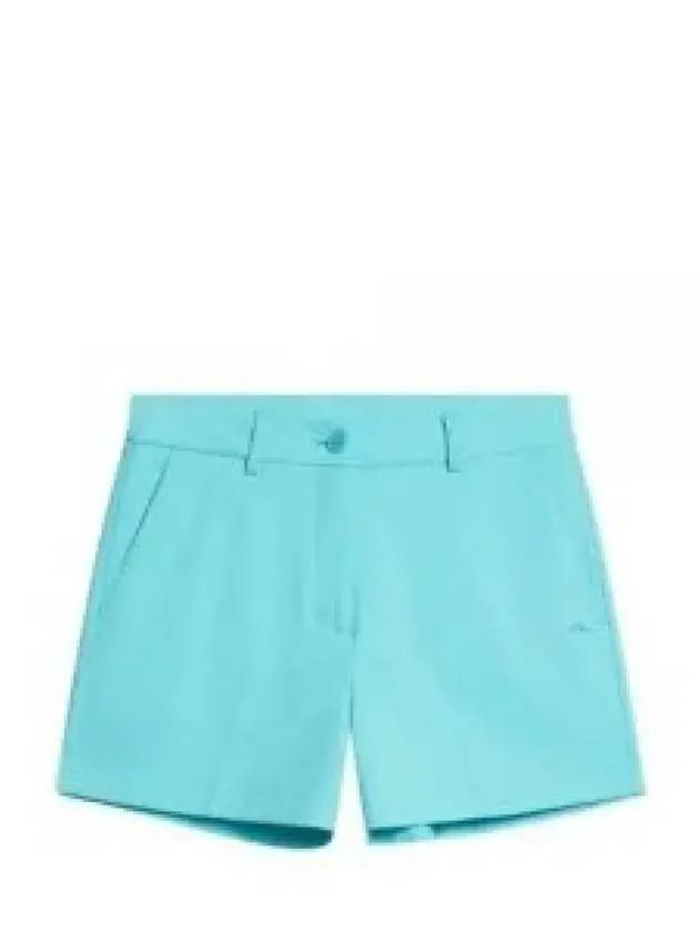 Women's Gwen Stretch Shorts Blue Curacao - J.LINDEBERG - BALAAN 2