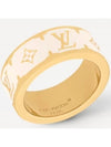 Nanogram Enamel Ring Gold White - LOUIS VUITTON - BALAAN 1