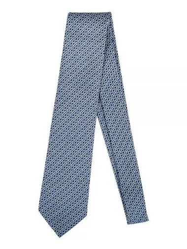 Ferragamo Gancini printed silk tie 757579 271634 1146956 - SALVATORE FERRAGAMO - BALAAN 1