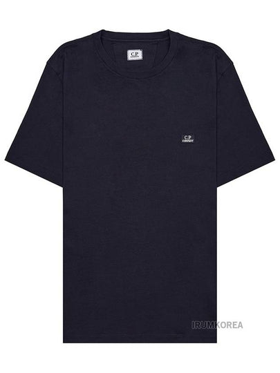 30/1 Jersey Logo Short Sleeve T-Shirt Navy - CP COMPANY - BALAAN 2