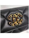 19 Gold Hardware Lambskin Flap Card Wallet Black - CHANEL - BALAAN 6