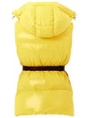 Aloro Belted Down Vest Yellow - DUVETICA - BALAAN 4