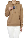 Women's Prosum Label Cotton Hoodie Camel - BURBERRY - BALAAN 8