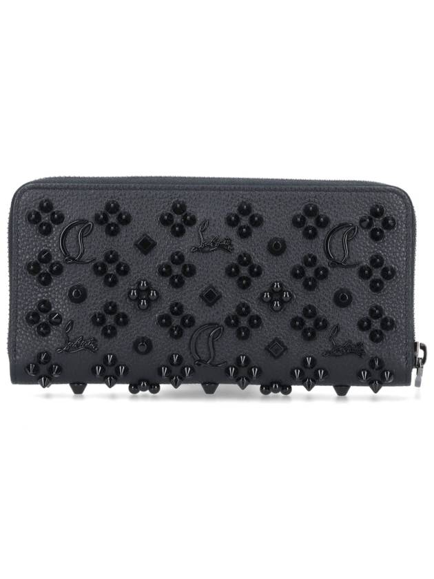 Panettone Zipper Long Wallet Black - CHRISTIAN LOUBOUTIN - BALAAN 4