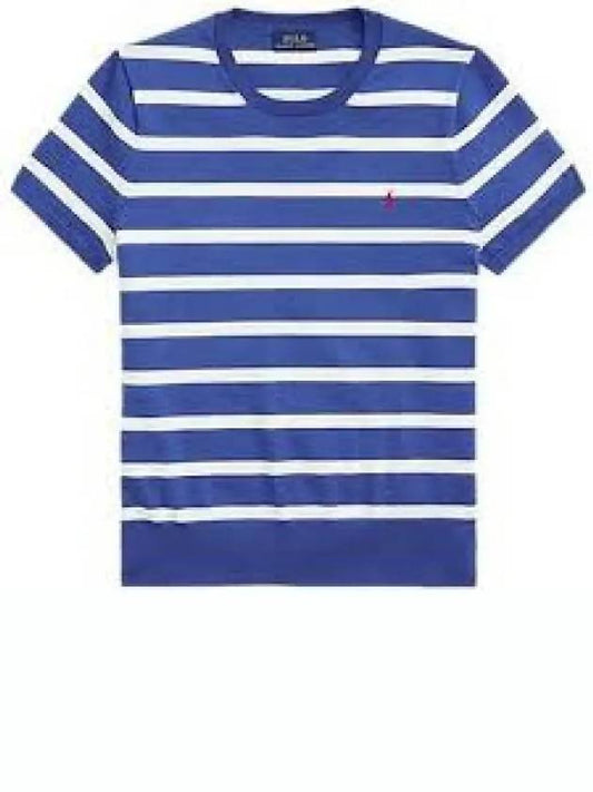 Points W Striped Short Sleeve Sweater Blue 1236390 - POLO RALPH LAUREN - BALAAN 1