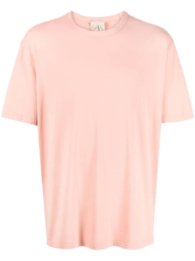 Manica Corta Cotton Short Sleeve T-Shirt Pink - TEN C - BALAAN 2