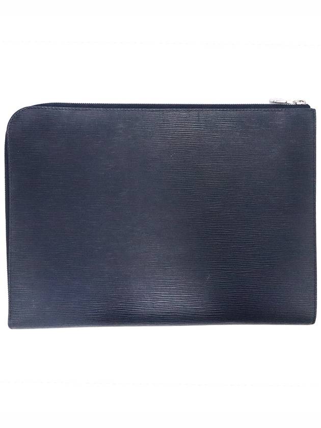 Women s Louis Vuitton M64153 Navy Epi Leather Pochette Jour GM Clutch gt Pouch Gangbuk used luxury goods - LOUIS VUITTON - BALAAN 3