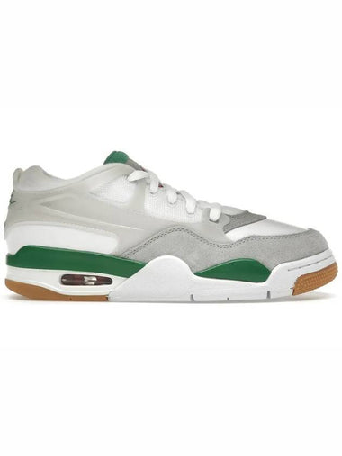 Air Jordan 4 RM Low Top Sneakers Fine Green White - NIKE - BALAAN 1