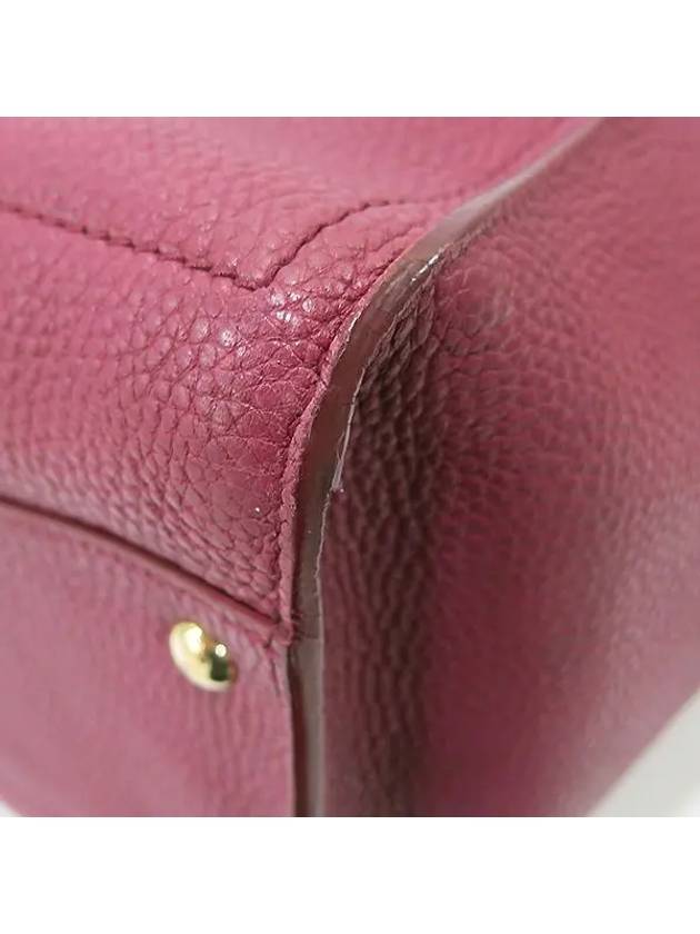 Ferragamo 21 F216 Purple Leather Gancini Logo AMY Shoulder Bag - SALVATORE FERRAGAMO - BALAAN 6