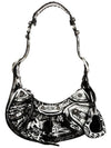 Le Cagol XS Graffiti Shoulder Bag Black - BALENCIAGA - BALAAN 2