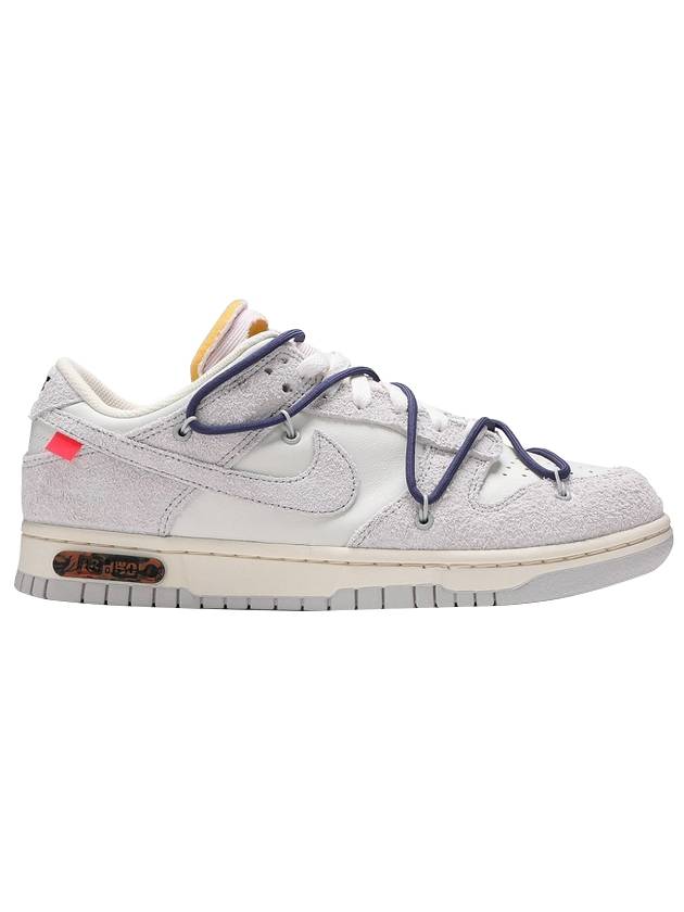 Offwhite Dunk The 50 Lot 18 Low Top Sneakers White Grey Purple - NIKE - BALAAN 1