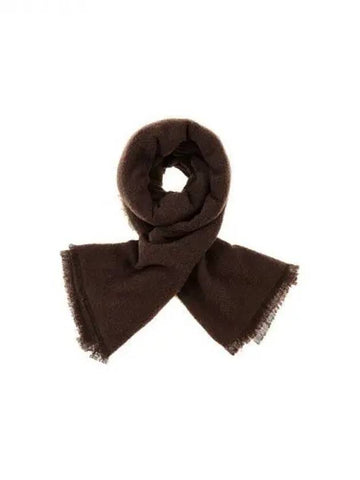 WOMEN MELT Cashmere Wool Scarf Brown 270514 - RICK OWENS - BALAAN 1