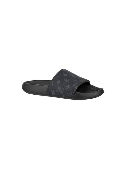 Waterfront Monogram Eclipse Mule Grey - LOUIS VUITTON - BALAAN 1