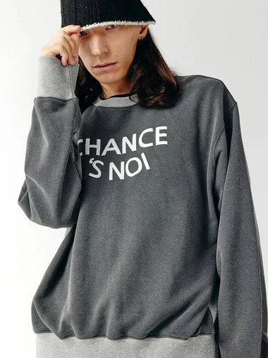 Unisex CHMXMTM Snowy Sweatshirt Mix Charcoal - CHANCE'S NOI - BALAAN 1