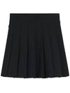 Women's Adina Golf Pleated Skirt Black - J.LINDEBERG - BALAAN 2