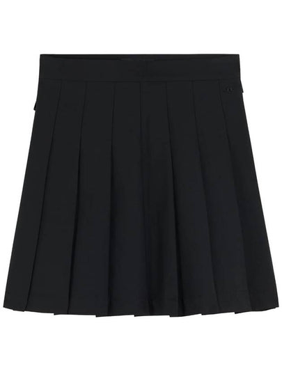 Women's Adina Golf Pleated Skirt Black - J.LINDEBERG - BALAAN 2