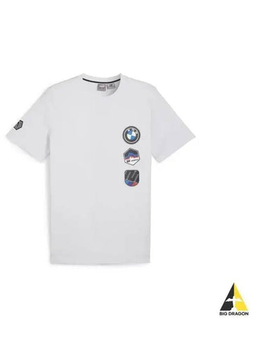 BMW MMS Garage Crew Graphic Short Sleeve T Shirt Silver Mist 625575 07 - PUMA - BALAAN 1