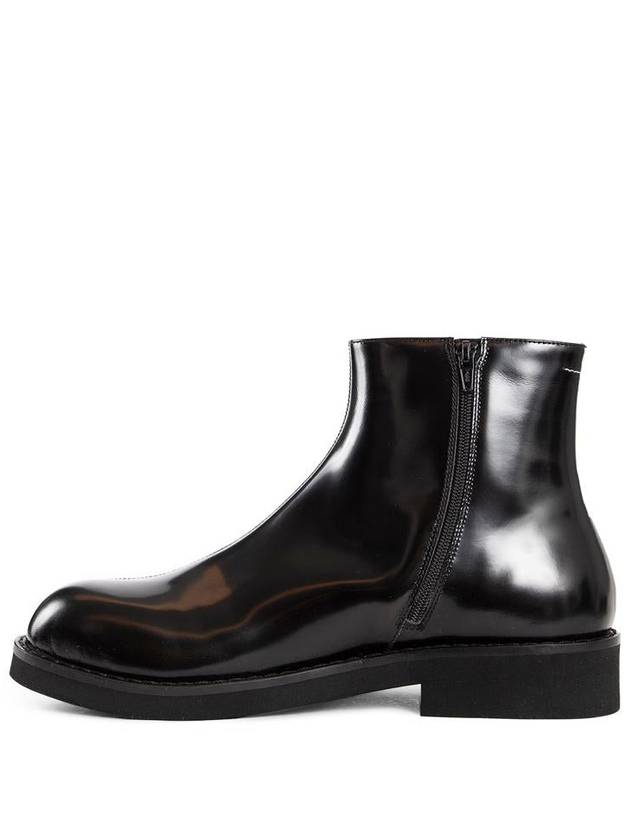 Trunk Leather Ankle Boots Black - MAISON MARGIELA - BALAAN 3