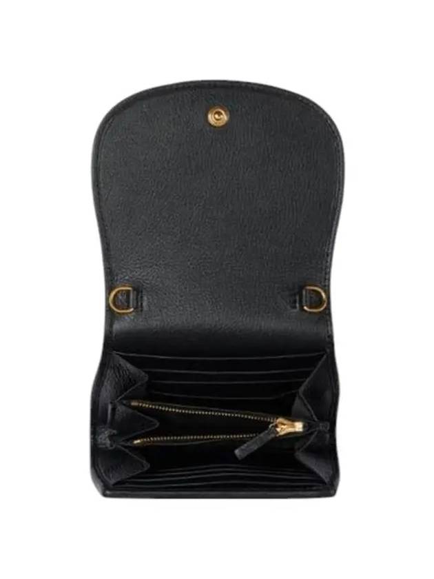 Blondie Medium Chain Strap Half Wallet Black - GUCCI - BALAAN 4