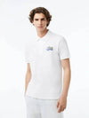 Cotton Pique Logo Patch Polo Shirt White - LACOSTE - BALAAN 2