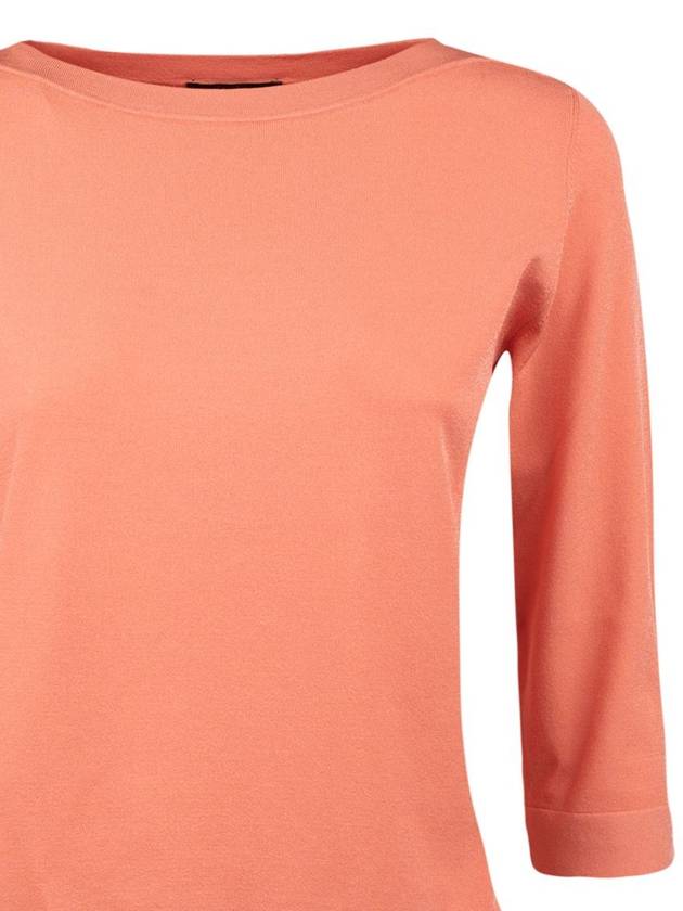 Roberto Collina Salmon Boat Neck Sweater - ROBERTO COLLINA - BALAAN 3