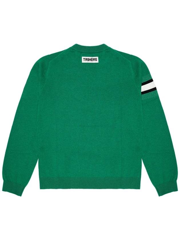 Signature line cashmere knit WOMAN GREEN TMFRN20206 - TRIMERE - BALAAN 3