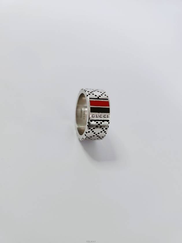 Used luxury goods DHLUX Logo detail pattern 925 silver ring No 11 - GUCCI - BALAAN 8