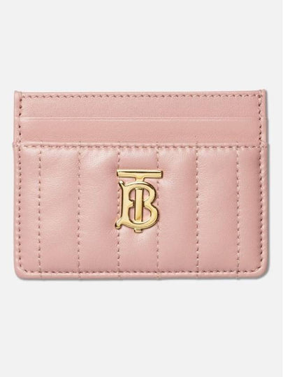 Women's Lola Quilted Leather Card Wallet Dusky Pink - BURBERRY - BALAAN 2