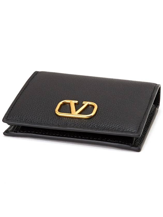 Exclusive special price limited to 30 pieces V logo signature women s half wallet P0R39SNP 0NO - VALENTINO - BALAAN 3