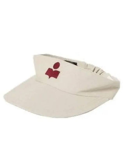 Embroidered Logo Visor Cap Ivory - ISABEL MARANT - BALAAN 2