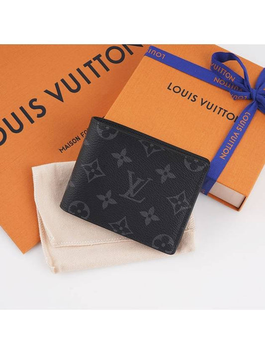 Slender Monogram Eclipse Half Wallet Black - LOUIS VUITTON - BALAAN 2