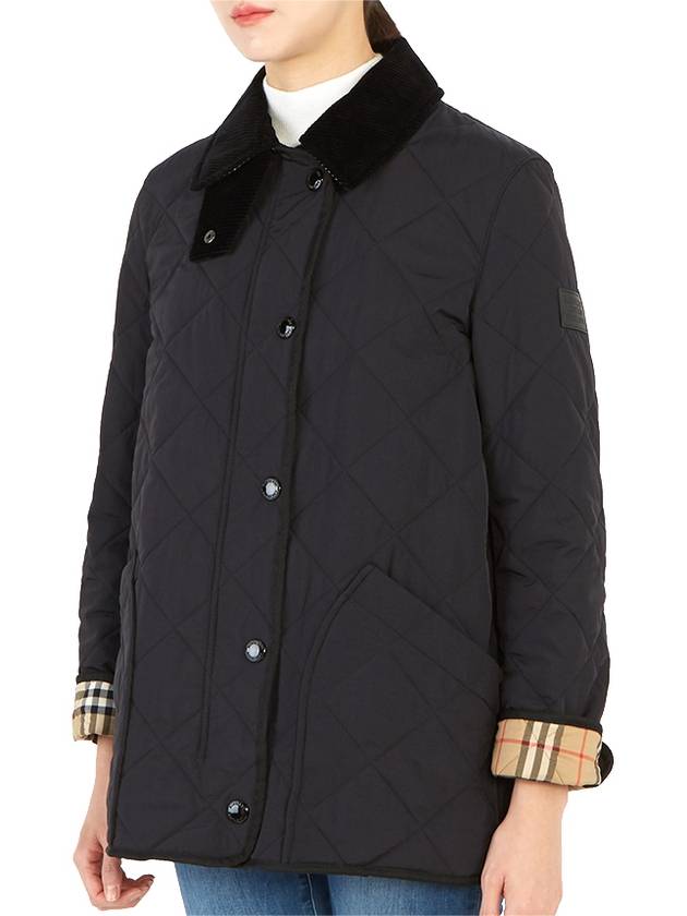 Diamond Quilted Thermoregulated Barn Jacket Black - BURBERRY - BALAAN 6